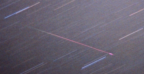 Jasny meteor z roju Leonidw