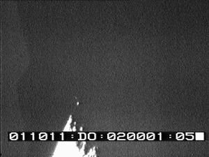 Kilka minut przed zakryciem wida gwiazd ZC 1222 jak zblia si do brzegu Ksiyca