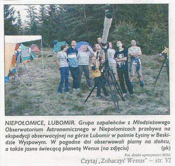 Wycinek z ''Gazety Krakowskiej'' z dnia 2002-07-09