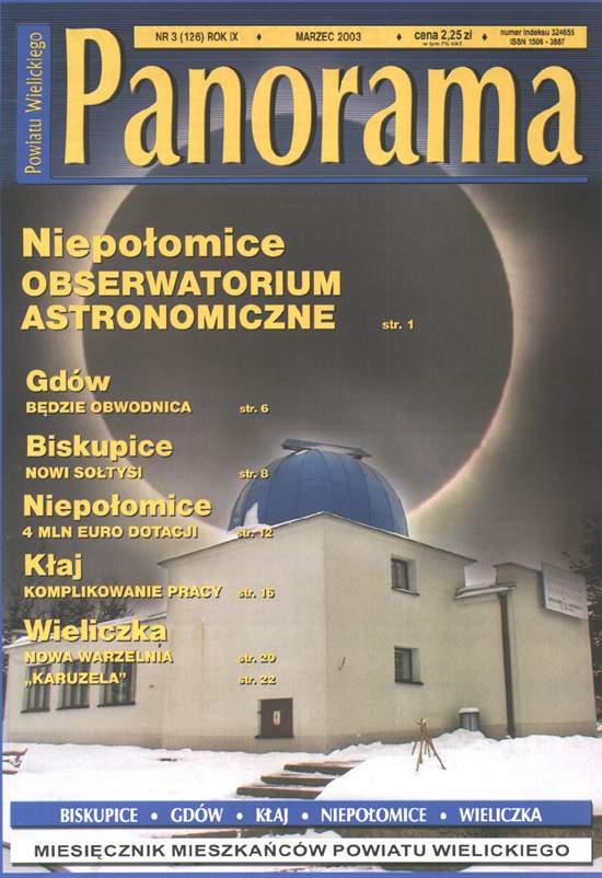Wycinek z ''Panoramy Powiatu Wielickiego'' z numeru 3/2003